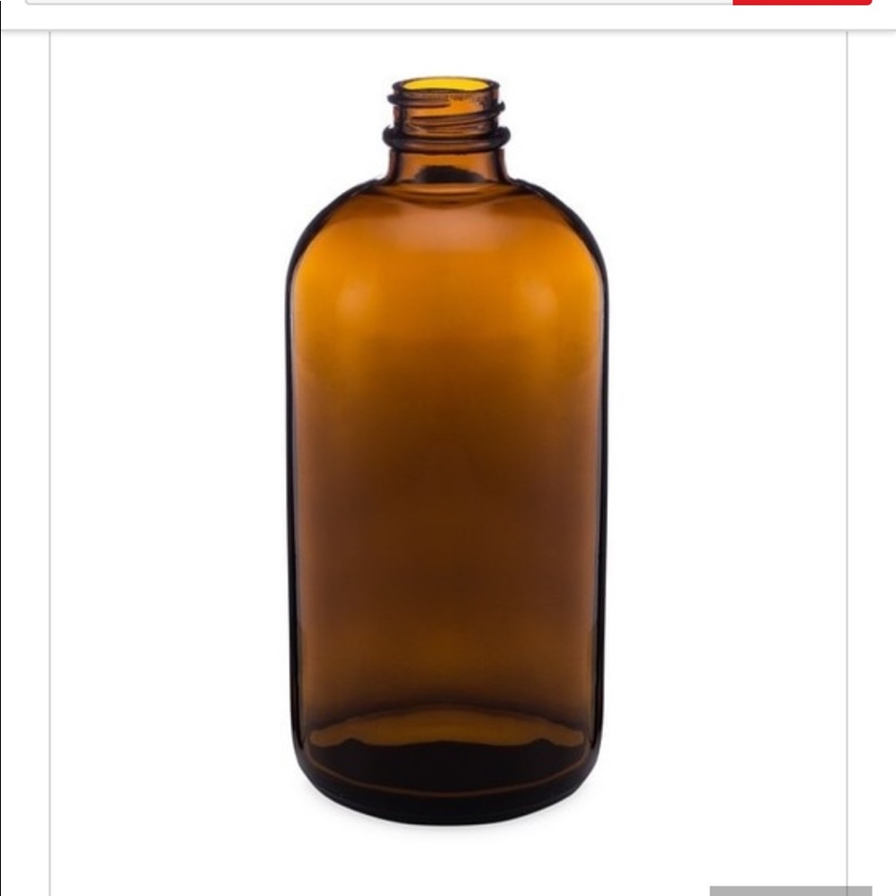 Amber Glass Bottle with Pump